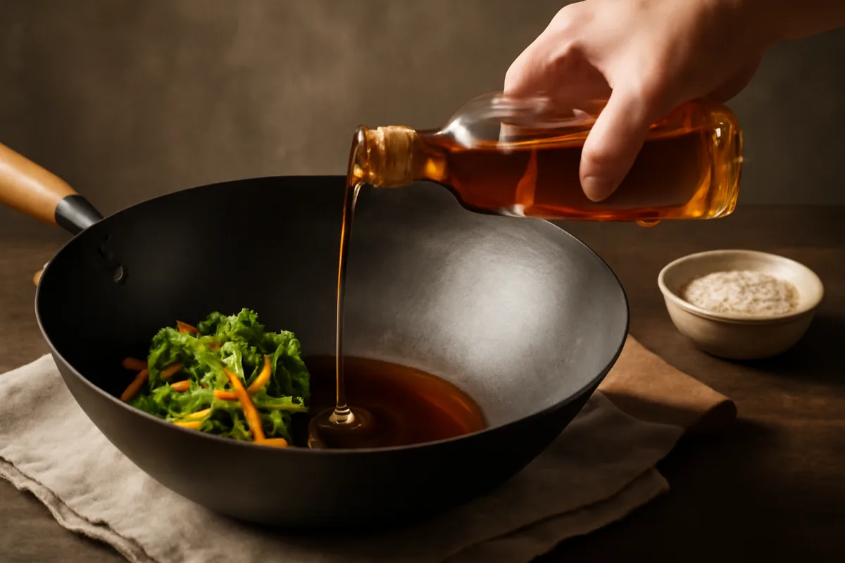 Olio di sesamo nel wok: sapore intenso senza appesantire il piatto